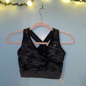 Gymshark Black Cameo Sports Bra
